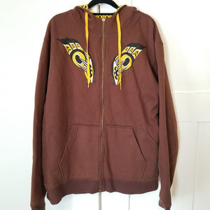 Mens Beautiful Decay Reversible Zip Up Hoodie